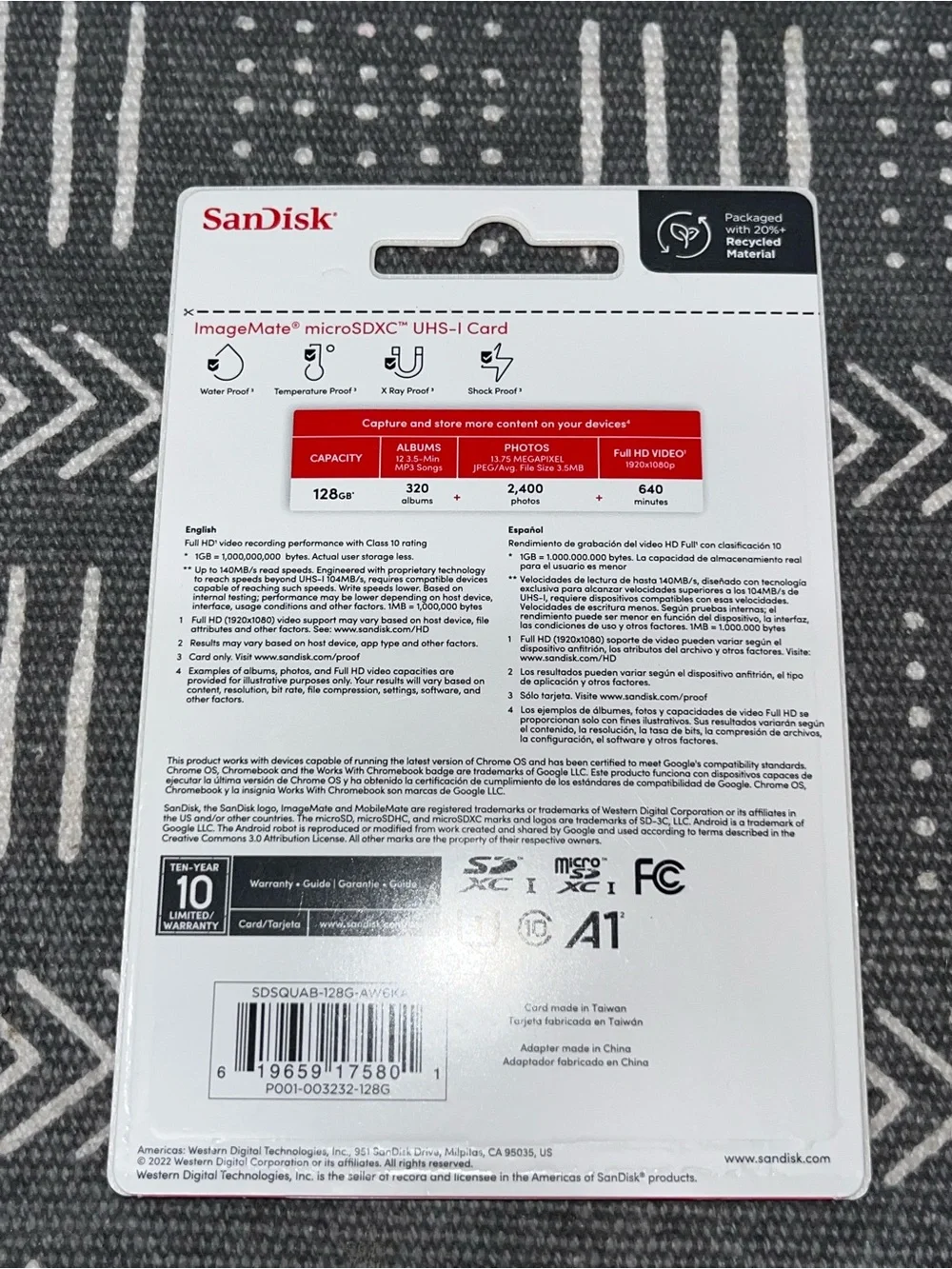 SanDisk image Mate microSDXC UHS-1 Card 128 GB NWT New In Package